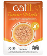 [Pack of 3] Catit Divine Shreds Chicken with Salmon and Pumpkin 2.65 oz - £21.28 GBP