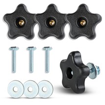 Dct 5 Star Knobs Kit 1/4In-20 Threaded Knob, Bolt With Knob, Clamping Kn... - £28.07 GBP