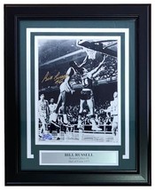 Bill Russell Signed Framed 8x10 Boston Celtics vs Lakers Photo Altman Ho... - £380.58 GBP