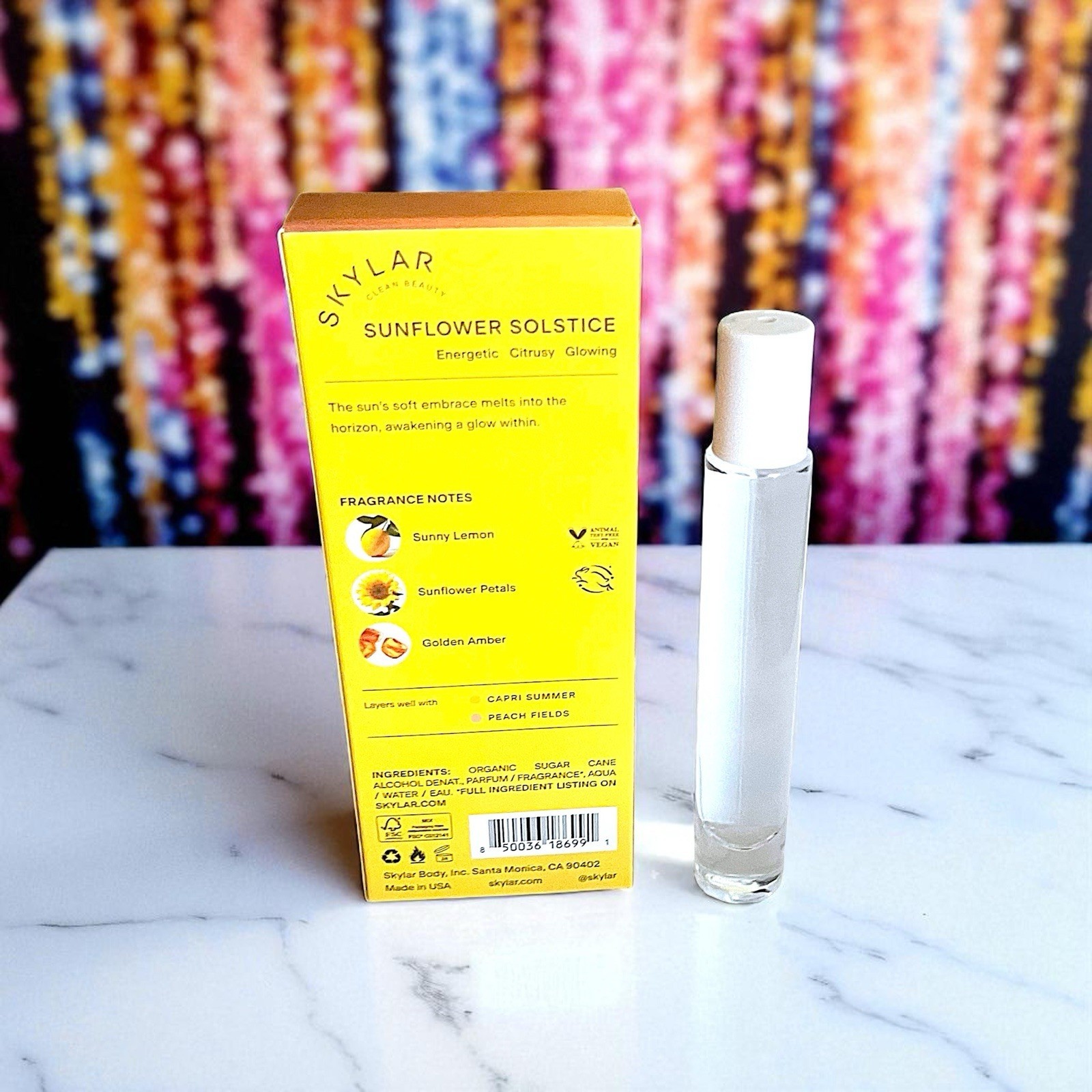 Skylar Sunflower Solstice - Eau de Parfum EDP - Travel Rollerball .33oz/10ml NIB Item image 11