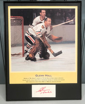 Glenn Hall Chicago Blackhawks Autograph Cut Signature 8x10 Photo - $44.57