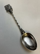 1899 Sterling Silver Hallmarked V&amp;S 4.5” Souvenir Spoon Dublin Ireland - $44.50