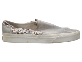 Womens Vans Off The Wall Floral Print Flowers Striped Slip On Skate Shoes White - £10.39 GBP