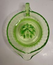 Green Uranium Depression Glass Juicer/Reamer image 6