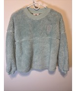 DISNEY PARKS Women&#39;s Mint Green Fuzzy Sherpa SPIRIT JERSEY Sweater EST19... - $39.58 CAD