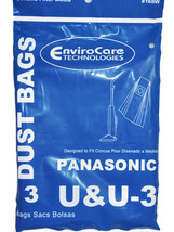 Designed To Fit Panasonic U &amp; U-3 Upright Vacuum Bags, 3 Pack - $3.95