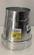 Master Flow 8 in. to 6 in. Round Reducer Galvanized Steel HVAC Duct Tran... - €21,17 EUR