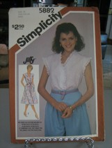 Simplicity 5882 Misses Jiffy Pullover or Top Pattern - Size 10/12/14 - £8.66 GBP