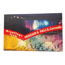 Postcard Greetings From Niagara Falls Canada Chrome Unposted - £5.45 GBP