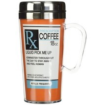 Spoontiques - Acrylic, Insulated Travel Mug - Prescription Coffee Cup - Coffee L - £18.86 GBP