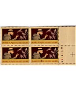 U S Stamp, Francis Of Assisi 20c stamp, Plate Block, 1982 - $2.25