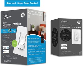 Ge Lighting Cync Smart Dimmer Light Switch + Motion Sensor,, Packaging May Vary - £40.67 GBP