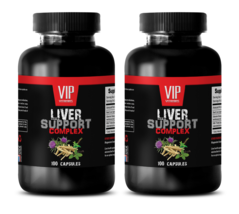 liver detox formula - LIVER COMPLEX 1200MG - milk thistle bulk - 2 Bottles 200 C - £22.03 GBP