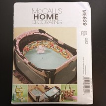 McCall&#39;s Home Decorating Pattern M5829 Baby Items Diaper Bag Cover Pad O... - £3.86 GBP