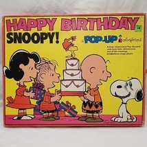 *95% Complete* Vintage Happy Birthday Snoopy! Pop-Up Colorforms - $59.39