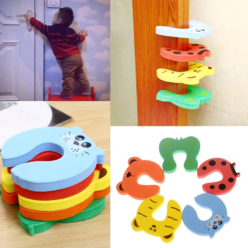 Door Stop Stopper Cute Nontoxic Environmental  Finger Protector Pinch Gu... - $12.51
