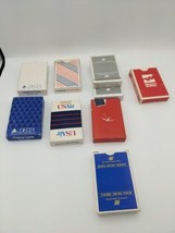 Airline Vintage Playing Cards X 9 Include American Us Air Delta United 5 Sealed - £17.40 GBP
