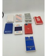 Airline Vintage PLAYING CARDS X 9 Include American US Air Delta United 5... - £17.41 GBP