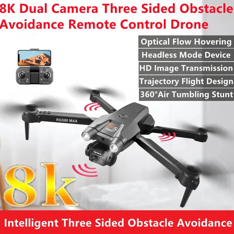 Optical Flow Hovering Brushless Foldable RC Drone 8K Camera Smart Avoid ... - £61.75 GBP+
