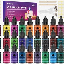 RainbowHue Candle Dye Kit - 24 Food Grade Liquid Colors for - $49.49