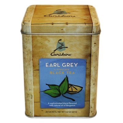 2 - Caribou Tea Tins 20 - Sachets per Tin (Earl Grey Tea) - $29.69
