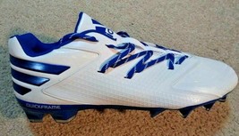 Adidas Quick frame Football cleats blue &amp; white new size 15 men&#39;s AQ8777 - $38.00