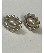 Vintage 925 Sterling Silver Screw Back Oval Bead Earrings - €21,21 EUR Vintage 925 Sterling Silver Screw Back Oval Bead Earrings - €21,21 EUR