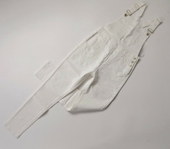NWT We Wore What High Rise Skinny Overall in White Stretch Coveralls L 10 $195 - £49.00 GBP
