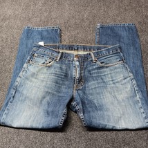 Levis 514 Jeans 34x30 Blue Slim Fit Straight Leg Denim Pants Mid Rise Pants - $22.99