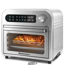 Elite Gourmet-Gourmet 10-Liter Digital Air Fryer Oven 13&quot;Lx13.5&quot;Dx12.6&quot;H - £112.91 GBP