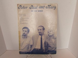 Peter Paul &amp; Mary In The Wind Sheet Music Pepamar Music Ny 1963 Piano - £5.39 GBP