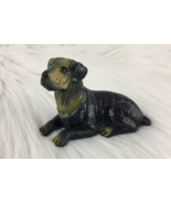 Vintage NEW-RAY Rubber Plastic Dog Toy Figurine Realistic Rottweiler #1 - £7.75 GBP