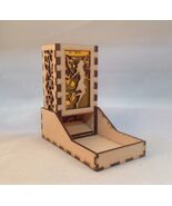 Fairy Dice Tower and Tray  Neon Orange Acrylic Window COMPACT DESIGN Las... - $29.69
