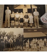 Vintage Lot Of 3 Summer Camp Photos Horses 50s? New York? 8x10 Black &amp; W... - $17.41