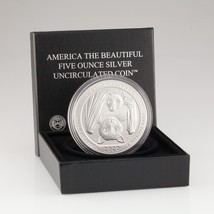 2020-P Atb 5 Oz. de Plata Redondo Con / Caja y Certificado Autenticidad - £366.09 GBP