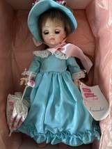 VINTAGE 1973 MADAME ALEXANDER &quot;LUCINDA&quot; 14&quot; Blue Dress Hat Parasol Box R... - £13.98 GBP