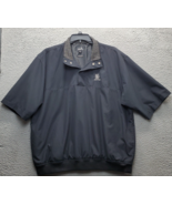 Ashworth Golf Jacket Mens XL Black East Lake Wind &amp; Water Resistant Elas... - $40.36 CAD