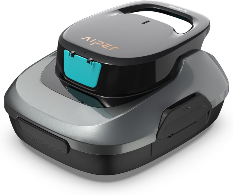 Cordless Automatic Pool Cleaner, Pool Vacuum with Auto- Parking, Lightwe... - $237.32