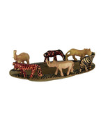 Scratch &amp; Dent Hand Carved Wooden African Wild Animal Decorative Bowl - £54.37 GBP