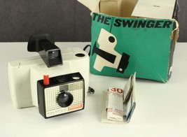 Vintage Photography Polaroid Land Camera Swinger Model 20 1960s Mod In Box - £22.82 GBP