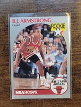 B.J. Armstrong 1990-1991 NBA Hoops #60 -Rookie - Bulls  - NBA - Fresh Pull - £1.78 GBP