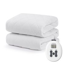 Sunbeam Restful Quilted Water Resistant Heated Mattress Pad - Twin - £50.63 GBP