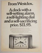 1970 Print Ad Westclox Electric Alarm Clocks with Self-Lighting Dial - £10.52 GBP