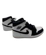 Nike Air Jordan 1 Mid SE Diamond Sneakers White &amp; Black DH6933-100 Men&#39;s 8 - $48.99