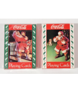 Vintage 90’s Lot Of 2 Coca-Cola Santa Claus Playing Cards Decks Coke - $12.22 CAD