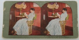 Stereoview photo &quot;I Just Knew It Would Be A Boy &quot; 1898 T.W. Ingersoll - £12.01 GBP