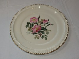 The Harker Pottery Co. Made in USA 22 KT Gold Trim 10 1/4&quot; dinner plate ... - £11.52 GBP