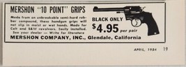 1954 Print Ad Mershon 10 Point Grips for Revolvers Glendale,California - £6.71 GBP