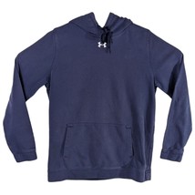 Womens Navy Blue Under Armour Hoodie Large Workout Pullover Fleece Sweat... - $29.70