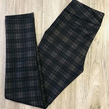 NEW Dalia Black Plaid Tummy Control Pull-On Skinny Ponte Pants Women&#39;s S... - $20.32